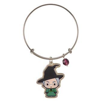 Universal Studios Harry Potter Professor McGonagall Silver Charm Bangle New Tag
