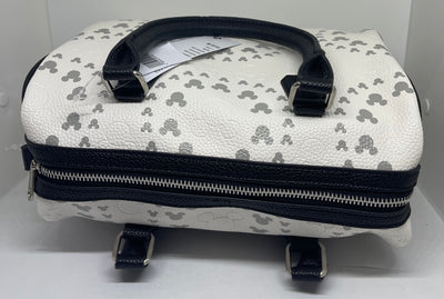Disney Parks Mickey Icon Gray Satchel Bag New with Tag