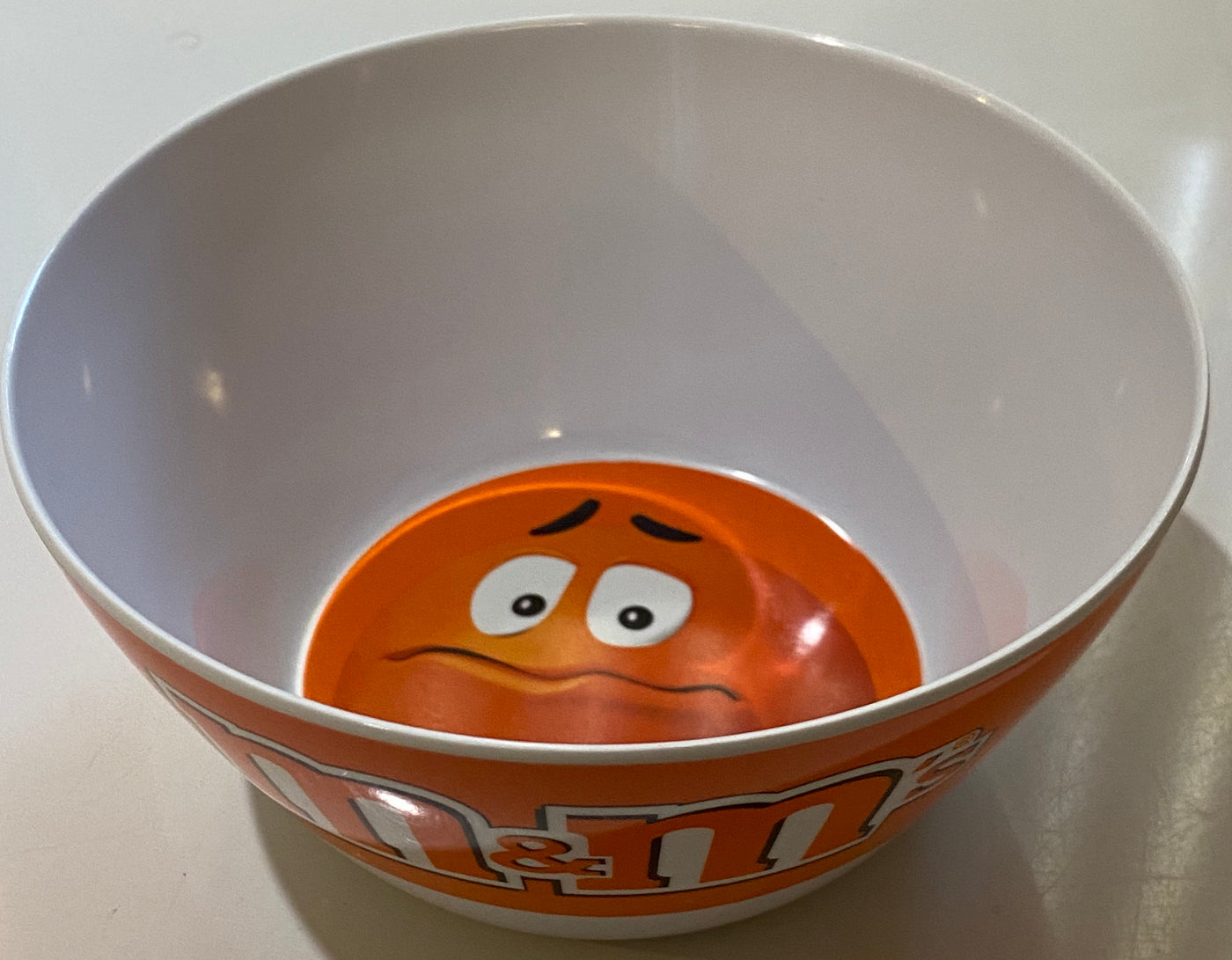 M&M's World Orange Character Logo Big Face Bowl New