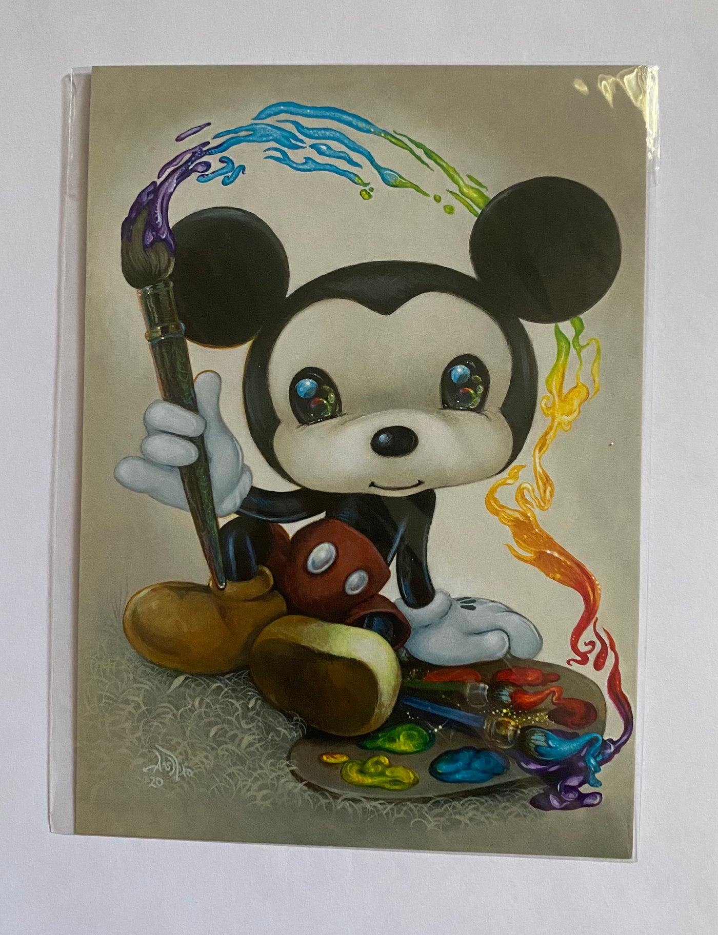 Disney Artist Mickey by Jasmine Becket Griffith Postcard Wonderground New