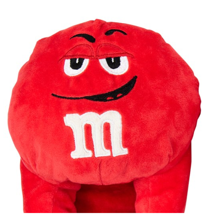 M&M's World Red Characters Plush Slippers One Size for Adults New with Tag