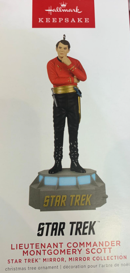 Hallmark 2022 Star Trek Lieutenant Commander Scott Christmas Ornament New W Box