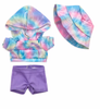Disney NuiMOs Outfit Tie-Dye Hoodie Purple Shorts and Bucket Hat New with Card