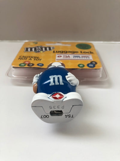 M&M's World Character Blue Luggage Lock TSA Accepted New Sealed