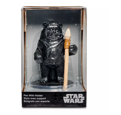 Disney Star Wars Saga Ewok Figure Pen Holder and Pen New with Box
