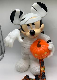 Disney Parks Halloween 2022 Mickey Mummy Popcorn Bucket with Lanyard New