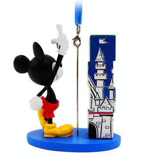 Disney Parks Disneyland 2021 Mickey Figural Christmas Ornament New with Tag