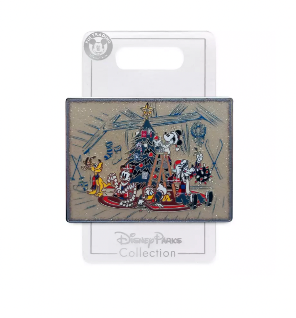 Disney Christmas 2021 Mickey and Friends Jumbo Holiday Pin New with Card