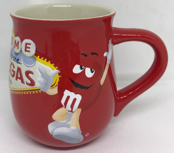 M&M's World Welcome to Fabulous Las Vegas Sign Glitter Coffee Mug New