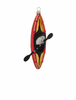 Robert Stanley Red Kayak Glass Christmas Ornament New with Tag