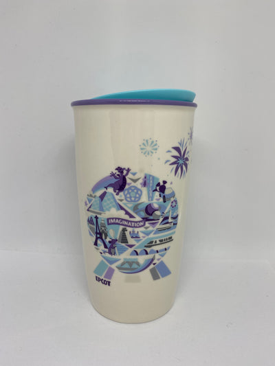 Disney Starbucks Epcot Icons and Attractions Coffee Tumbler Mug New