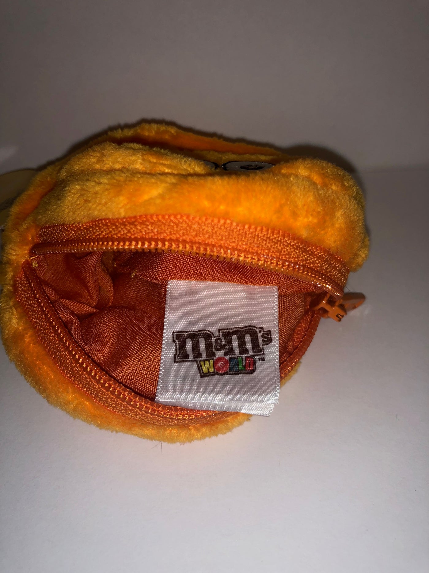 M&M's World Orange Character Coin Purse Plush New with Tags