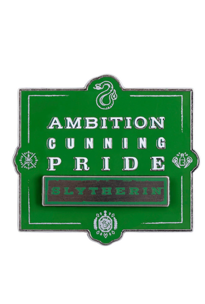 Universal Studios Harry Potter Slytherin Ambition Cunning Pride Pin New Card