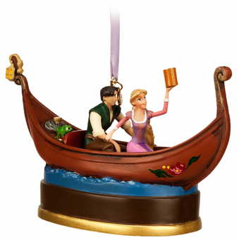 Disney Sketchbook Rapunzel Flynn Rider Singing Living Magic Ornament Tangled New