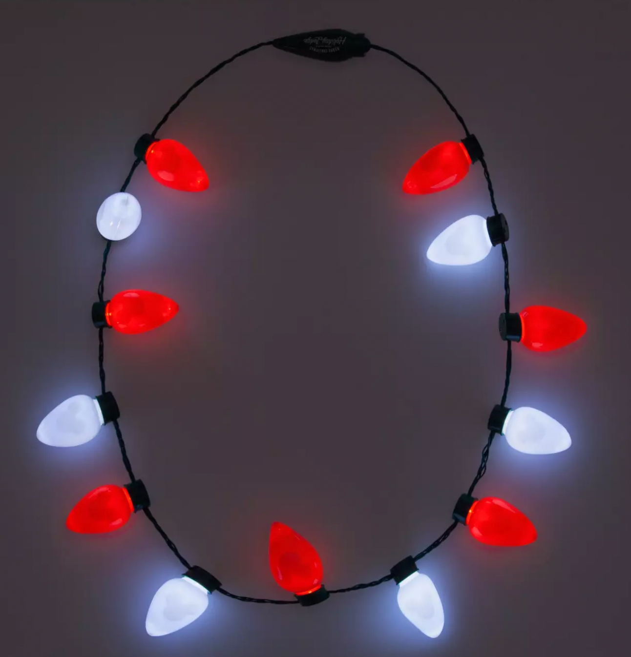 Light Up Christmas LED Bulb Necklace | FlashingBlinkyLights