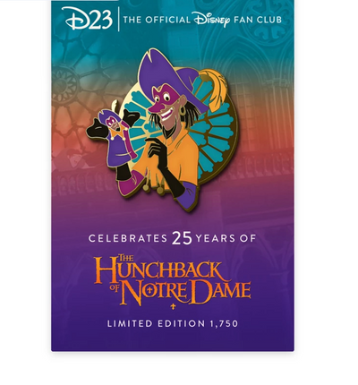 Disney D23 Clopin The Hunchback of Notre Dame 25th Pin Limited New with Card