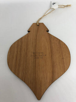 Disney Parks Epcot Germany Mickey Minnie Frohliche Weihnachien Wood Ornament New