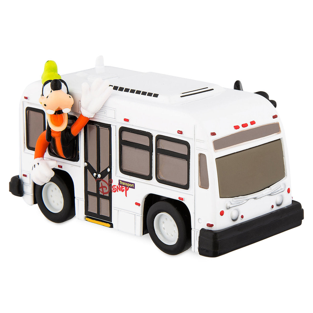 disney parks die cast metal transport bus mickey & goofy new with card