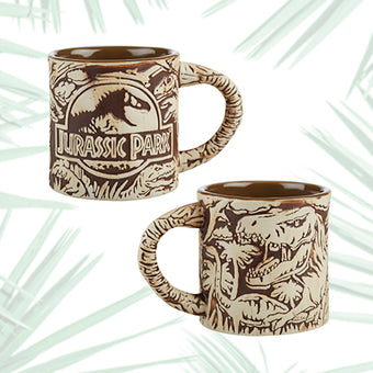 Universal Studios Jurassic Park 3D Sculptured Ceramic Mug New