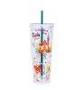 Disney Parks Disneyland Resort Locations Tumbler with Straw Starbucks New