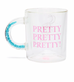 Disney Parks Cinderella Gus and Jaq Pretty Pretty Pretty Glass Mug New