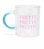 Disney Parks Cinderella Gus and Jaq Pretty Pretty Pretty Glass Mug New