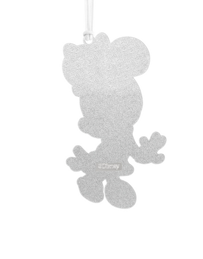 Hallmark Disney Minnie With Dimension Metal Christmas Ornament New with Card