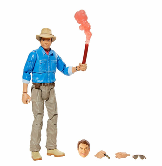 Jurassic World Amber Collection Dr. Alan Grant Figure New