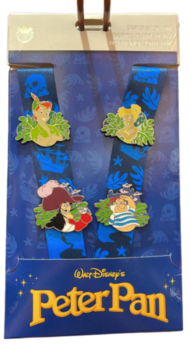 Disney Parks Walt Disney Peter Pan Pin Trading Starter Set New with Tag