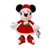 Disney Parks Santa Minnie Plush Medium with Padded Silver Ornament New with Tag