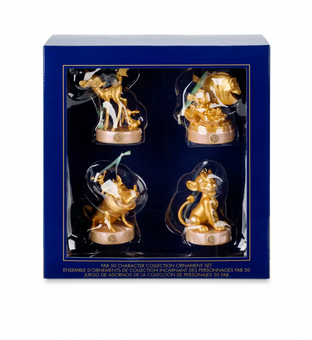 Disney Walt Disney World 50th Fab 50 Animal Kingdom Christmas Ornament Set New