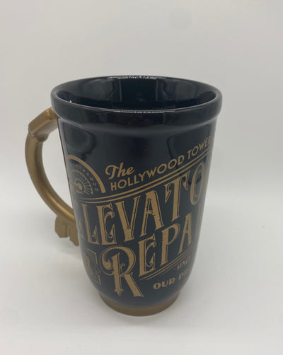 Disney Parks The Hollywood Tower Hotel Goofy Elevator Repair Coffee Mug New