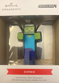Hallmark 2021 Minecraft Zombie Christmas Ornament New with Box