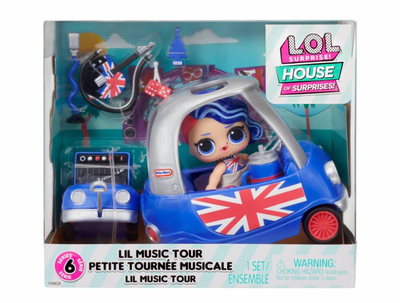 LOL Surprise Lil Music Tour Playset Cheeky Babe Collectible Doll 8 Surprises