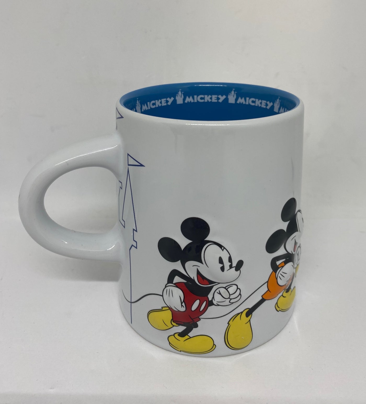 Disney Parks Mickey Mouse Relief Ceramic Coffee Mug New