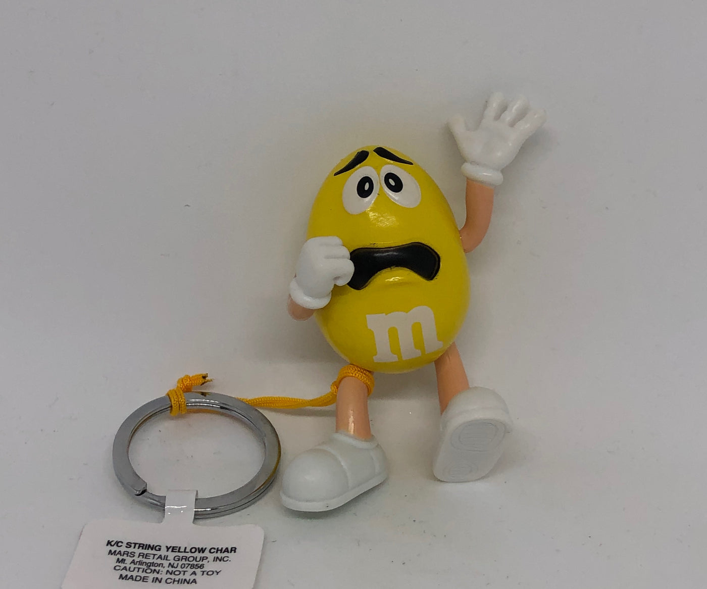 M&M's World Yellow String Keychain New with Tag