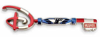 Disney Captain America 80th Anniversary Collectible Key Pin Special EditionNew with Card