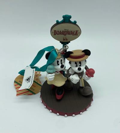 Disney Parks Boardwalk Mickey and Minnie Christmas Ornament New with Tag