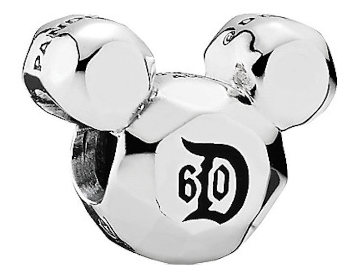 Disney Disneyland 60th Mickey Icon Pandora Charm New with Box
