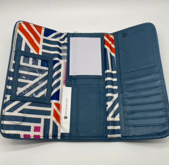 Vera Bradley Cotton RFID Trifold Wallet Painted Medallions New with Tag