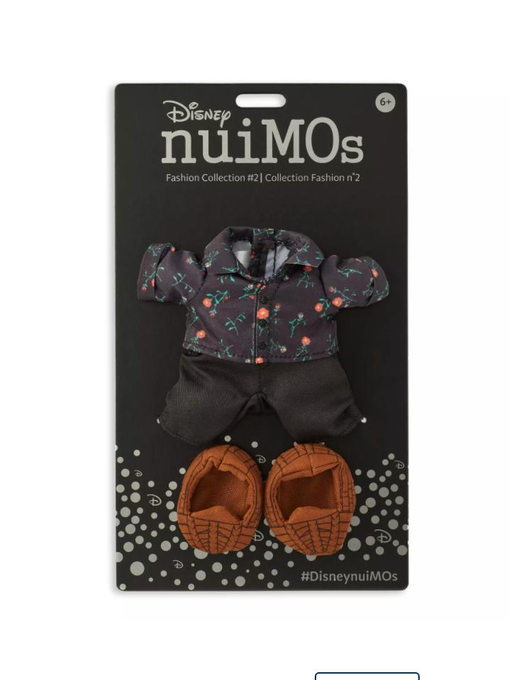 Disney NuiMOs Outfit Floral Shirt with Black Pants and Sandals New with Card