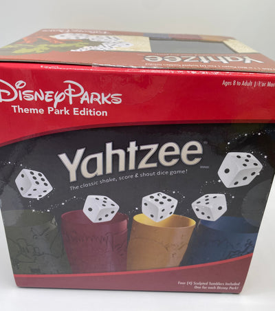 Disney Parks Theme Park Edition Yahtzee Dice Game New with Box