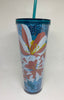 Starbucks Easter Spring 2021 Bunny Glitter Tumbler 24oz with Straw New