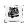 Authentic Coca-Cola Coke Chalk White Talk 6 Pack Pillow New with Tag
