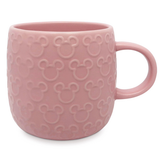 Disney Mickey Raised Pink Icon Coffee Mug New