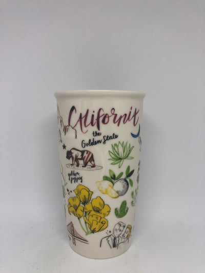 Starbucks California Ceramic Double Wall Tumbler New