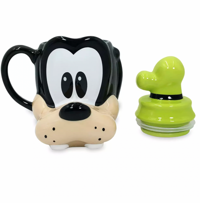 Disney Goofy 90th Anniversary Ceramic Coffee Mug with Lid New