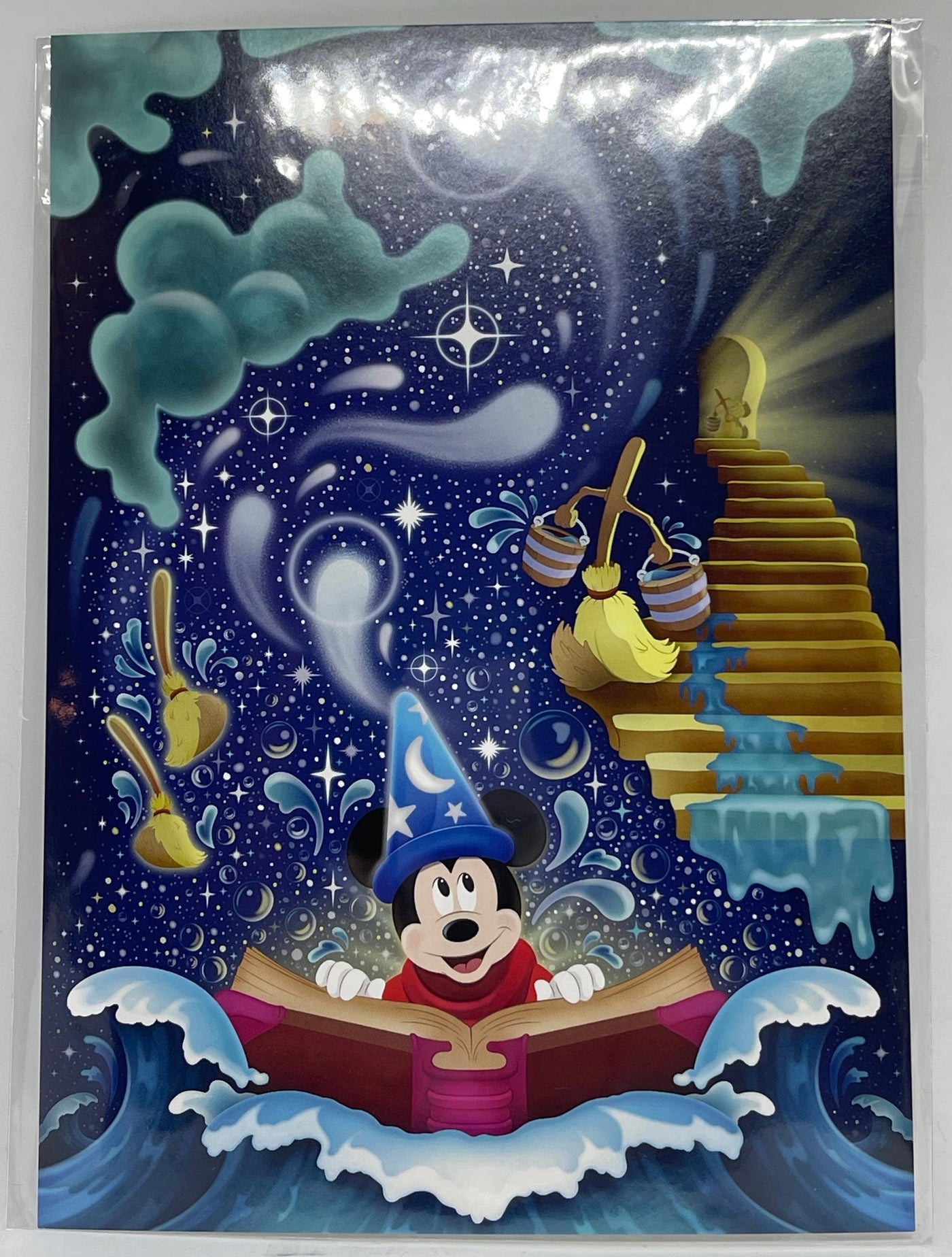 Disney Parks Sorcery in the Sky Jason Ratner Postcard Wonderground Gallery New
