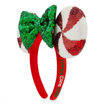 Disney Parks Holiday Minnie Mouse Peppermint Candy Ear Headband New with Tag