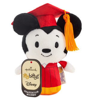 Hallmark Itty Bittys Disney Mickey Graduation Plush New with Tag